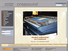 Tablet Screenshot of creasound.net